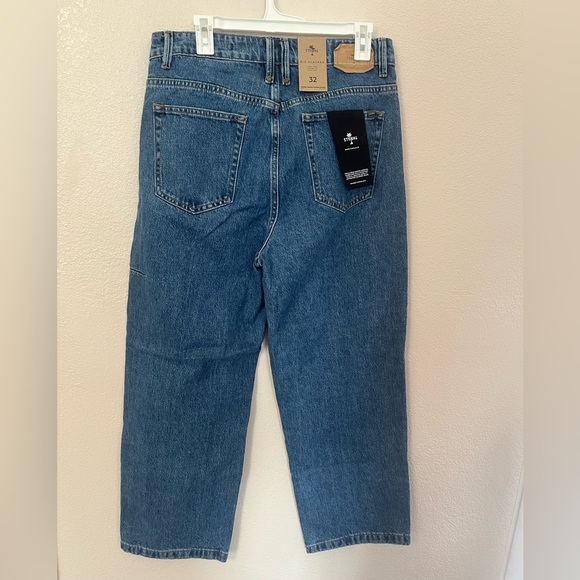 NWT Thrills Big Slacker Loose Fit Jeans Size 32 Baggy Medium Wash - Picture 14 of 14